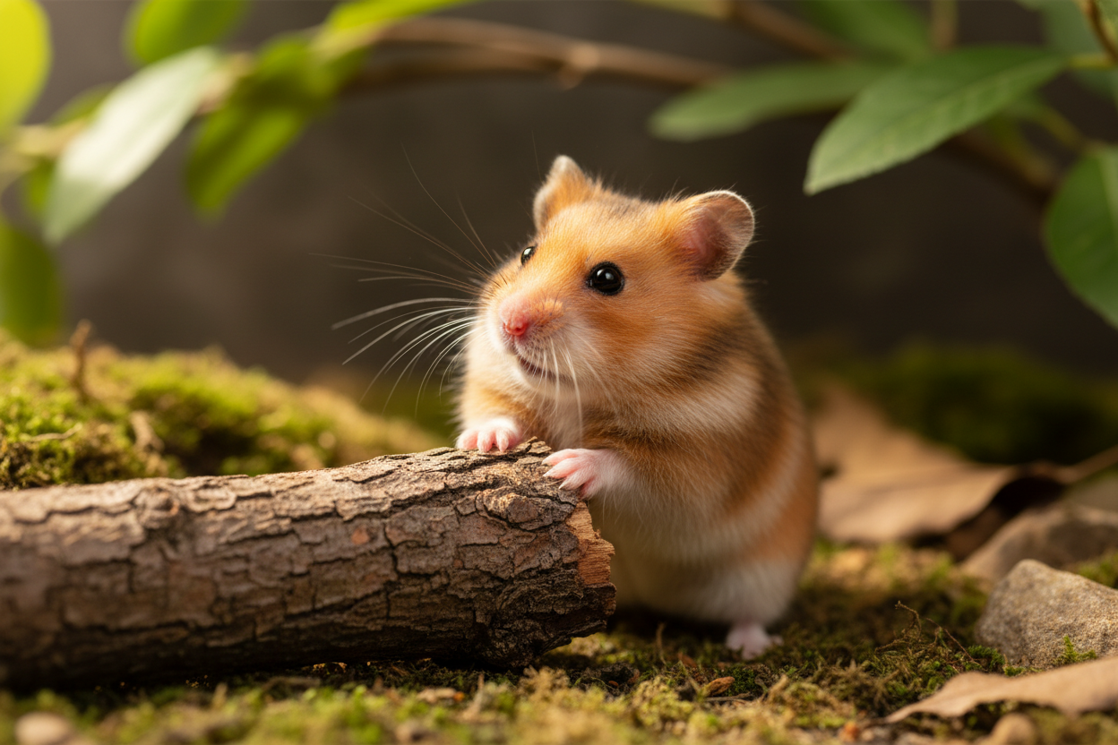 Photo réaliste un hamster qui explore