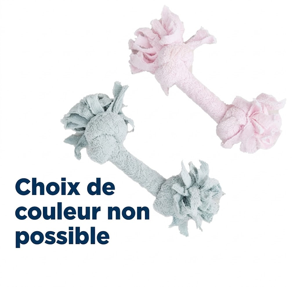 Fofos – Jouet pour chiot – Corde en éponge à 2 nœuds – 22 cm -l'unité