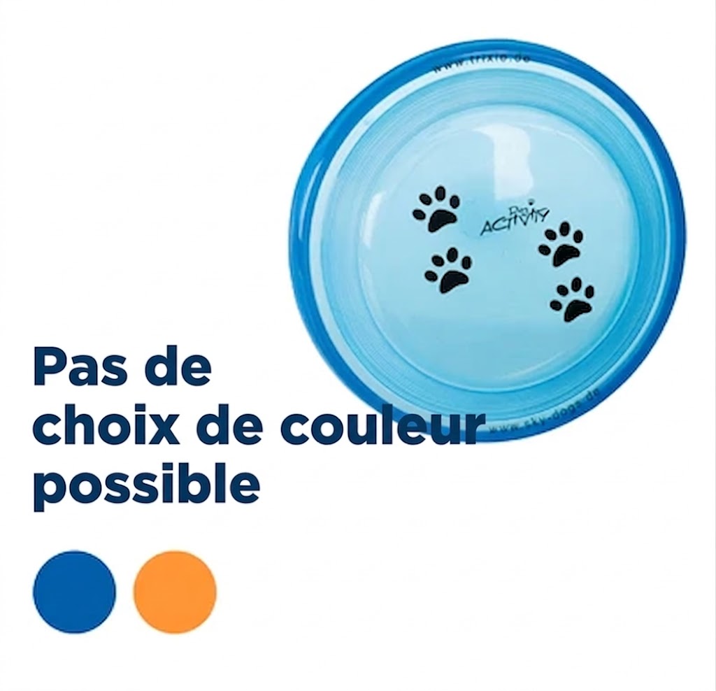 Trixie – Dog Disc en plastique – Adapté pour les compétitions