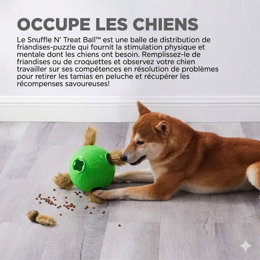 Nina Ottosson – Jouet pour chien – Balle de fouille et de distribution – 16 cm