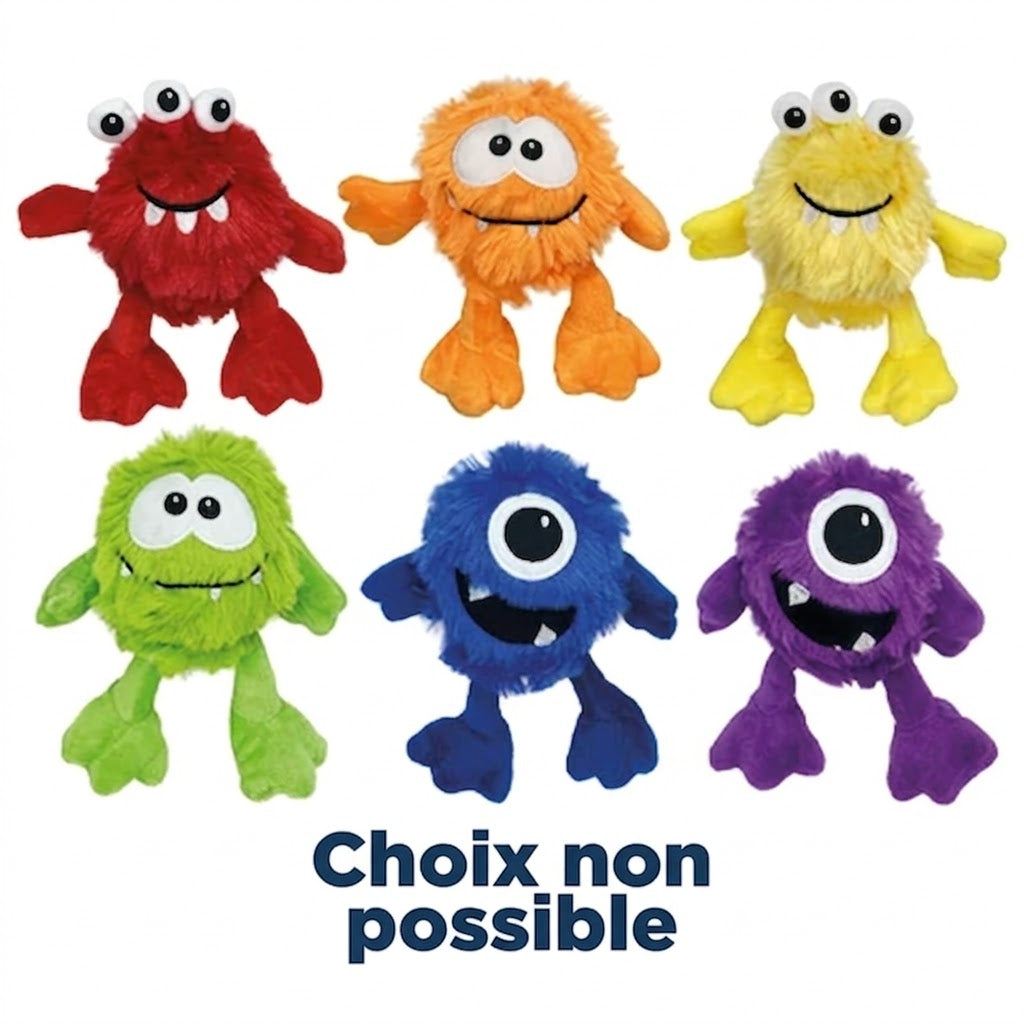 Multipet – Jouet pour chien – Minipet Monster Peluche Assorti – 12,5 cm