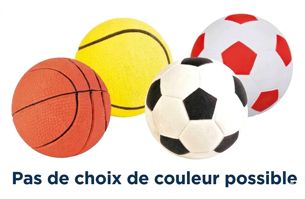 Trixie – Jouet pour chien – Balle en caoutchouc mousse