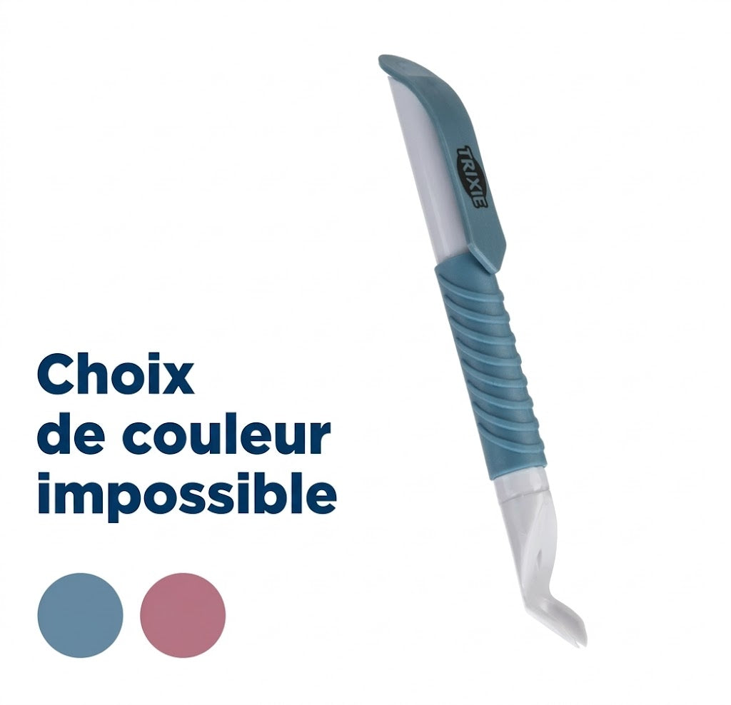 Trixie – Accessoire pour chien et chat – Stylo tire-tique avec éclairage LED – 14 cm