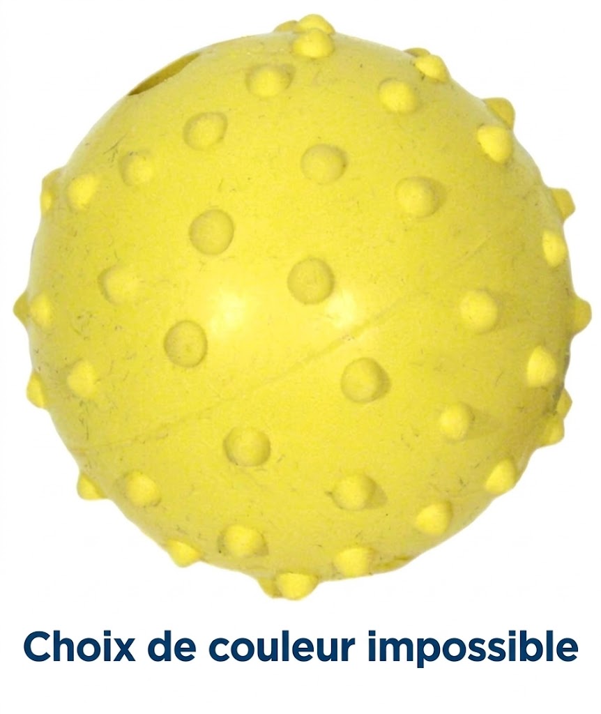 Happy Pet – Jouet pour chien – Balle en caoutchouc avec grelot – 5,5 cm - L'unité