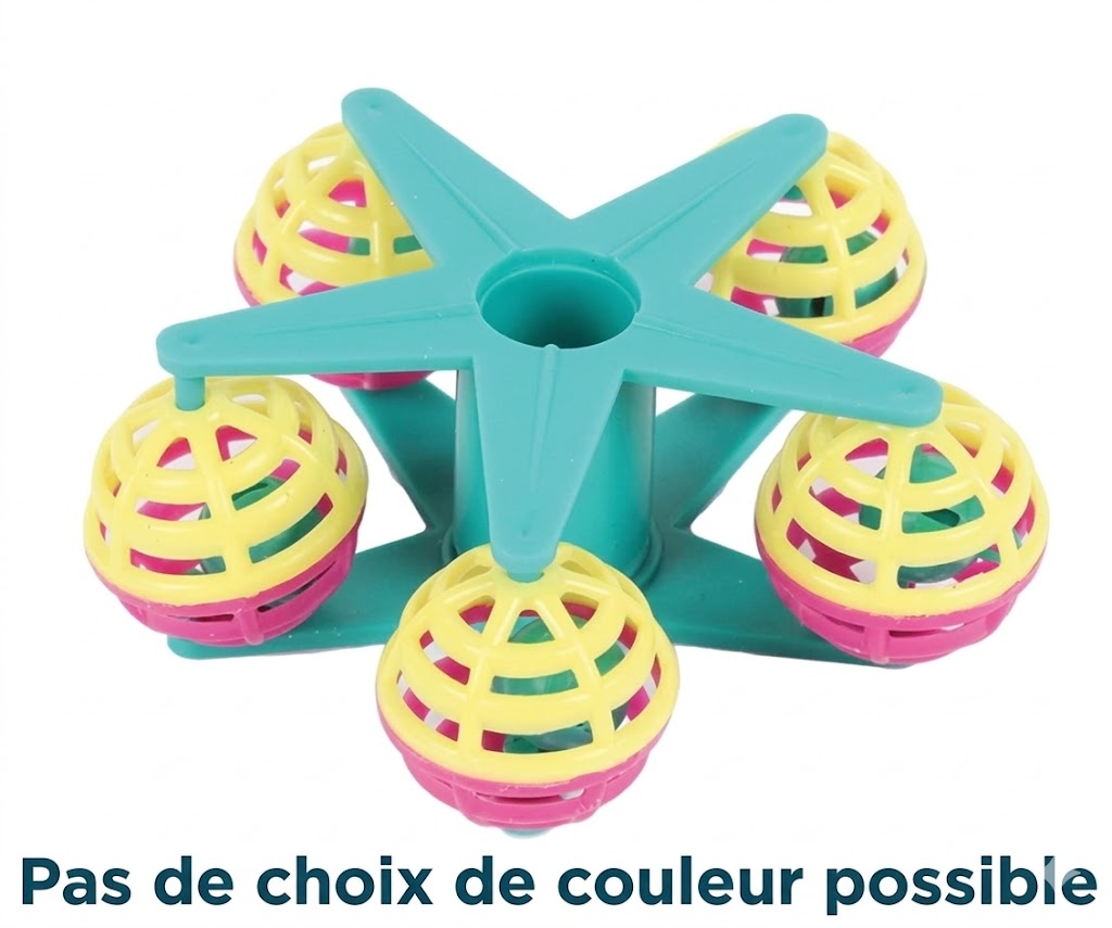 Happy Pet – Jouet pour oiseau – Carrousel Fun At The Fair – 9,5 cm