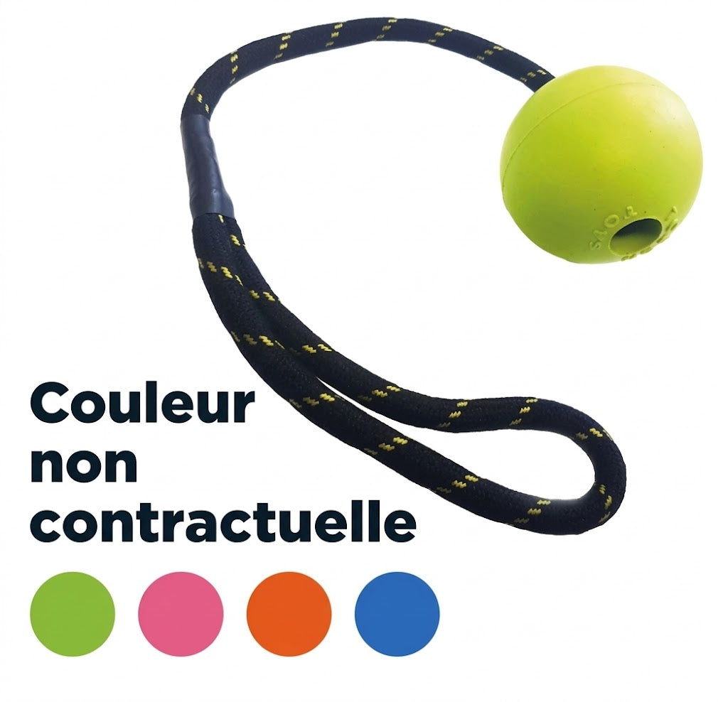 Happy Pet – Jouet pour chien – Balle flottante à picots sur corde